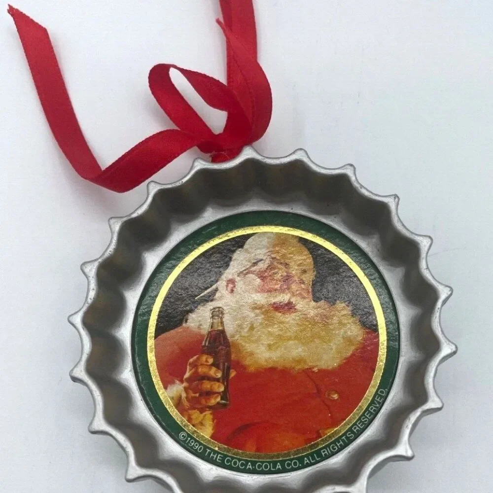 LOT OF 5 Vintage Coca-Cola Christmas Ornaments Collectibles 1989-1997
